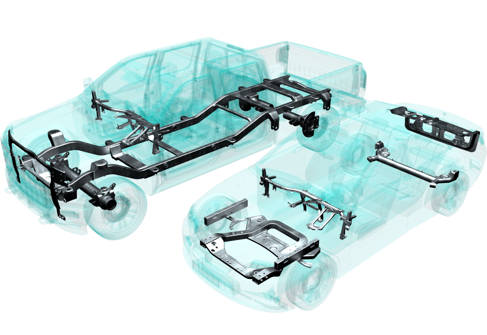 Car and Truck [Transparent Car and Truck [Transparent